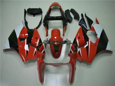 Carenados Moto Kawasaki ZX6R 2000-2002 - Blanco Rojo Negro Brillante Fabricantes