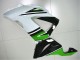 Carenados Moto Kawasaki ZX6R 2013-2018 - Verde Blanco Negro Brillante Fabricantes