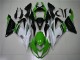 Carenados Moto Kawasaki ZX6R 2013-2018 - Verde Blanco Negro Brillante Fabricantes