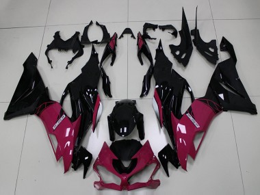 Carenados Moto Kawasaki ZX6R 2019-2022 - Púrpura Negro Brillante Fabricantes