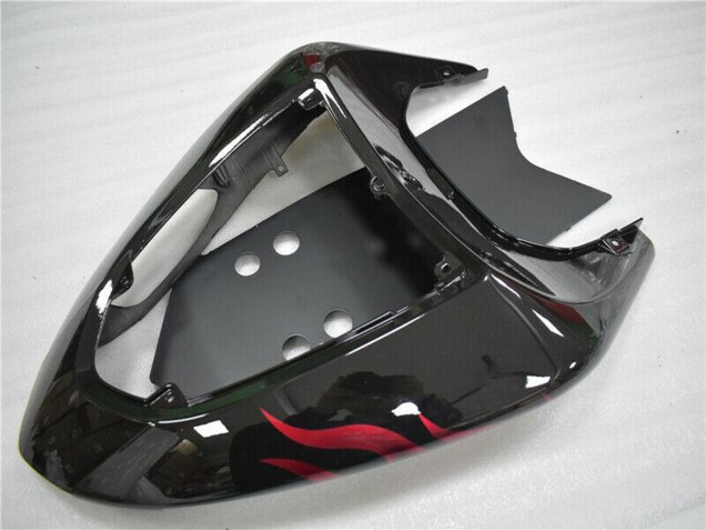 Carenado Moto Kawasaki ZX10R 2006-2007 - Negro Brillante Rojo Llama Fabricantes