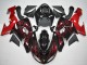 Carenado Moto Kawasaki ZX10R 2006-2007 - Negro Brillante Rojo Llama Fabricantes