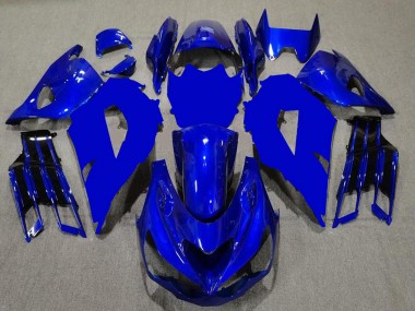 Carenados Moto Kawasaki ZX14R ZZR1400 2012-2024 - Azul Negro Fabricantes