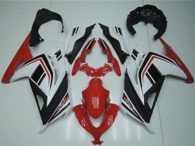 Carenados Moto Kawasaki Ninja 300 EX300R 2013-2024 - Blanco Rojo Negro Fabricantes