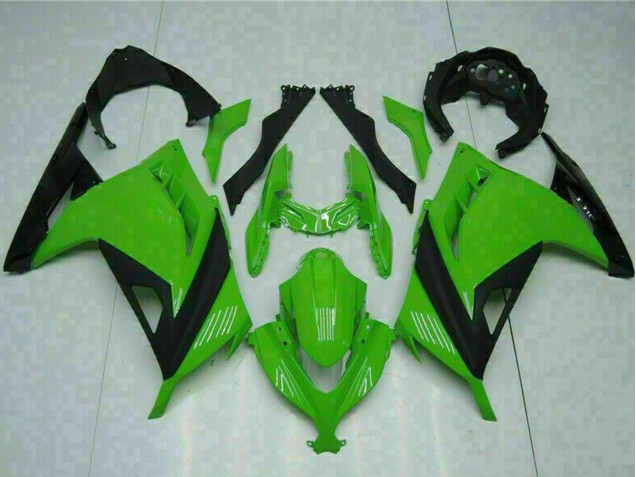 Carenados Moto Kawasaki Ninja 300 EX300R 2013-2024 - Verde Negro Fabricantes