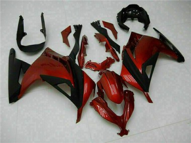 Carenados Moto Kawasaki Ninja 300 EX300R 2013-2024 - Rojo Negro Fabricantes