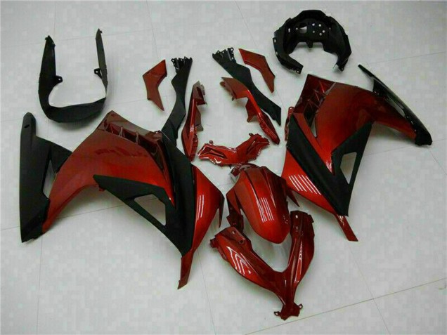 Carenados Moto Kawasaki Ninja 300 EX300R 2013-2024 - Rojo Negro Fabricantes
