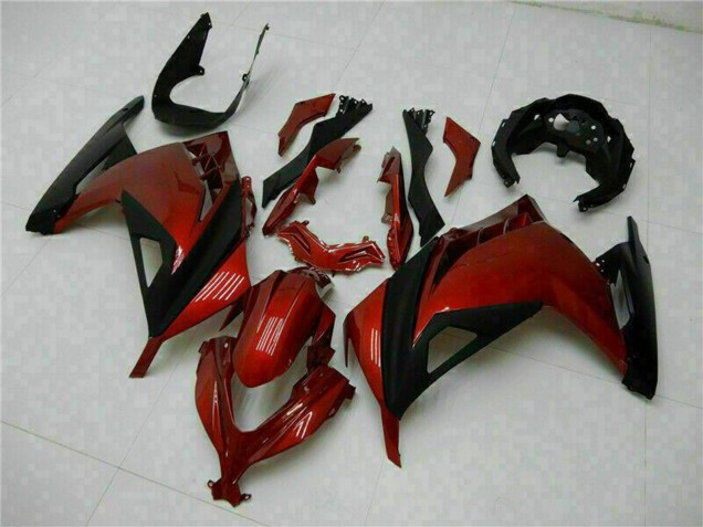 Carenados Moto Kawasaki Ninja 300 EX300R 2013-2024 - Rojo Negro Fabricantes