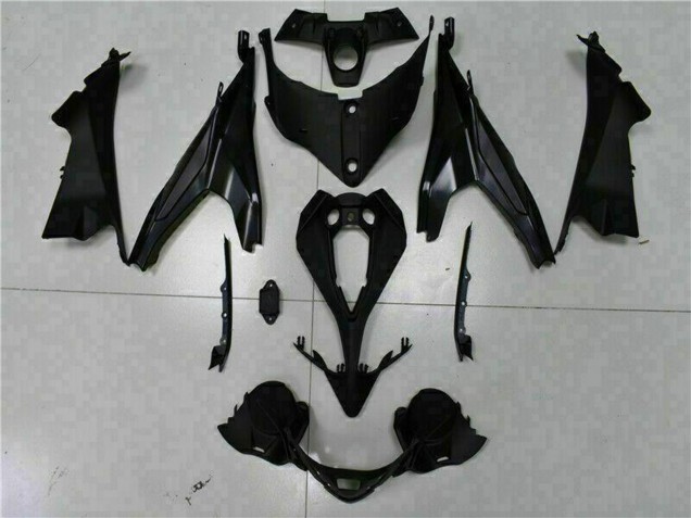 Carenados Moto Kawasaki EX650 2009-2011 - Negro Mate Rojo Raya Fabricantes
