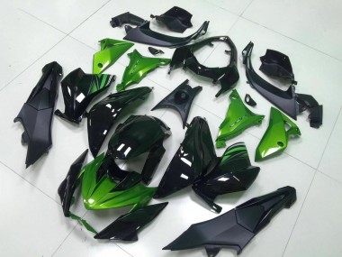 Carenado Moto Kawasaki Z800 2013-2018 - Verde Negro Brillante Fabricantes