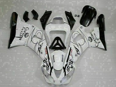 Carenados Moto Yamaha YZF R1 2000-2001 - Blanco Negro Corona Extra Fabricantes