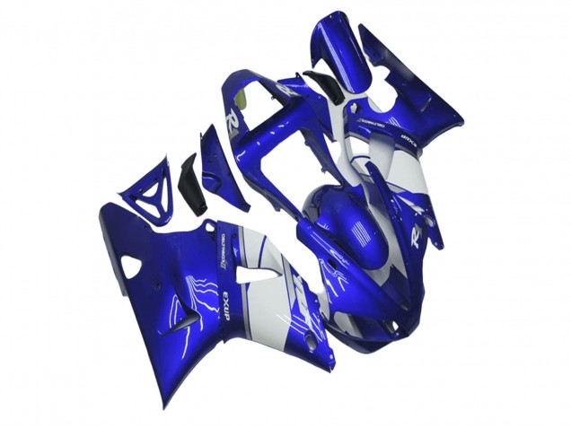 Carenado Moto Yamaha YZF R1 2000-2001 - Azul Blanco Fabricantes
