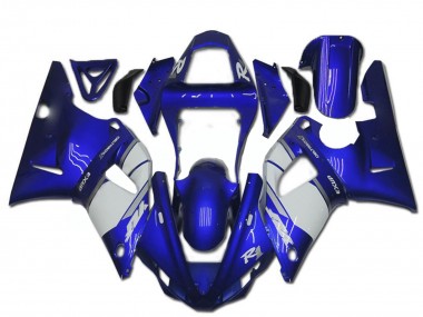 Carenado Moto Yamaha YZF R1 2000-2001 - Azul Blanco Fabricantes