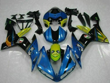 Carenados Moto Yamaha YZF R1 2004-2006 - Azul Amarillo Tiburón Fabricantes