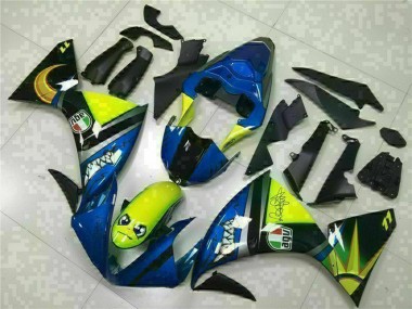 Carenados Moto Yamaha YZF R1 2009-2011 - Azul Amarillo Tiburón Fabricantes