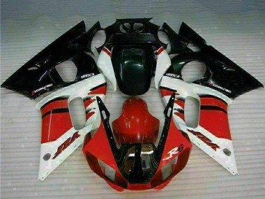 Carenado Moto Yamaha YZF R6 1998-2002 - Blanco Rojo Negro Brillante Fabricantes