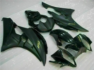 Carenados Moto Yamaha YZF R6 2006-2007 - Negro Brillante Negro Mate Oro Calcomanías Fabricantes