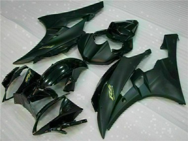 Carenados Moto Yamaha YZF R6 2006-2007 - Negro Brillante Negro Mate Oro Calcomanías Fabricantes