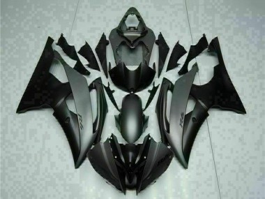 Carenados Moto Yamaha YZF R6 2008-2016 - Gris Negro Mate Fabricantes