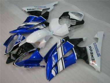 Carenados Moto Yamaha YZF R6 2008-2016 - Blanco Azul Negro ENEOS Semakin Didepan Fabricantes