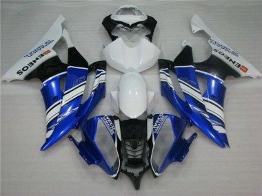 Carenados Moto Yamaha YZF R6 2008-2016 - Blanco Azul Negro ENEOS Semakin Didepan Fabricantes