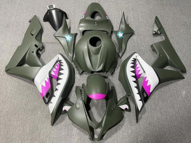 Carenados Moto Honda CBR600RR 2007-2008 - Verde Militar Blanco Rosa Tiburón Fabricantes