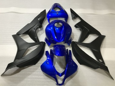 Kits Carenado Moto Honda CBR600RR 2007-2008 - Azul Negro Mate Fabricantes