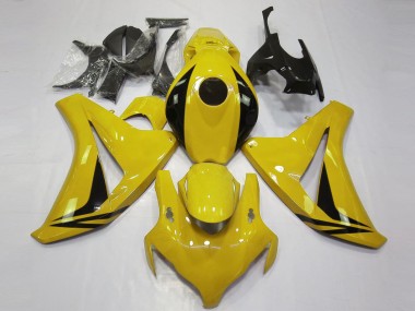 Carenados Moto Honda CBR1000RR 2008-2011 - Amarillo Negro Brillante OEM Estilo Fabricantes