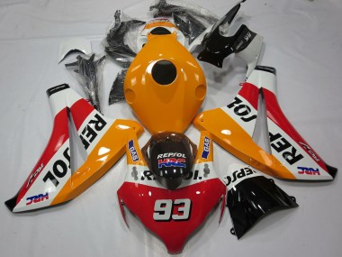 Carenados Moto Honda CBR1000RR 2008-2011 - Naranja Blanco Rojo Negro Brillante Repsol 93 Fabricantes
