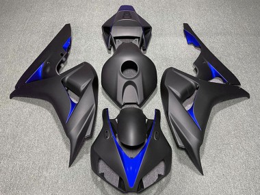 Carenados Moto Honda CBR1000RR 2006-2007 - Negro Mate Azul Fabricantes