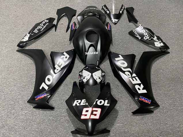 Carenados Moto Honda CBR1000RR 2012-2016 - Negro Mate Blanco Repsol HRC 93 Fabricantes