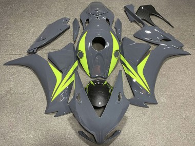 Carenados Moto Honda CBR1000RR 2012-2016 - Nardo Gris Fluo Amarillo FibraCarbono Fabricantes
