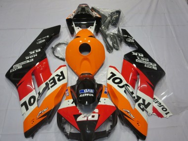 Carenados Moto Honda CBR1000RR 2004-2005 - Naranja Blanco Rojo Negro Brillante Repsol 26 Fabricantes