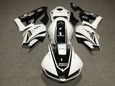 Carenados Moto Honda CBR600RR 2013-2023 - Blanco Negro Brillante Fabricantes