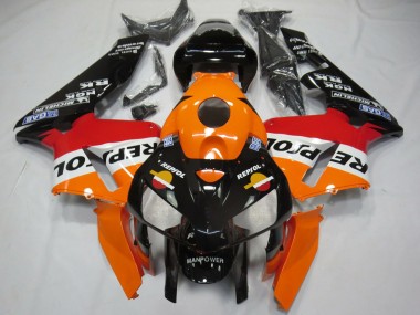 Carenados Moto Honda CBR600RR 2005-2006 - Naranja Rojo Blanco Negro Bottom Repsol Fabricantes
