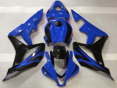 Carenados Moto Honda CBR600RR 2007-2008 - Azul Negro Brillante OEM Estilo Fabricantes