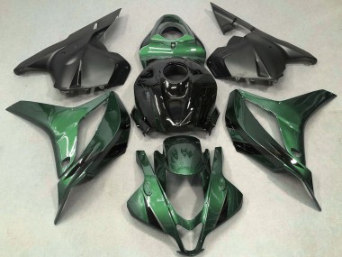 Carenado Moto Honda CBR600RR 2009-2012 - Verde Negro Brillante OEM Estilo Fabricantes