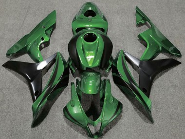 Carenados Moto Honda CBR600RR 2007-2008 - Verde Negro Brillante OEM Estilo Fabricantes