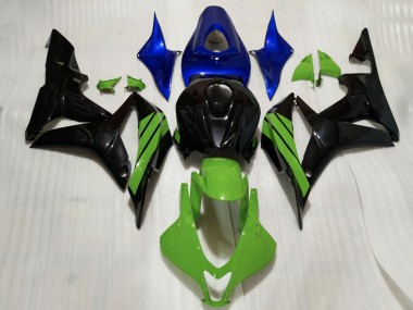 Carenados Moto Honda CBR600RR 2007-2008 - Azul Verde Negro Brillante Fabricantes