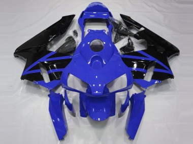 Carenados Moto Honda CBR600RR 2003-2004 - Azul Negro Brillante Raya Fabricantes