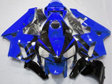 Carenados Moto Honda CBR600RR 2005-2006 - Azul Negro Brillante Diseño Fabricantes