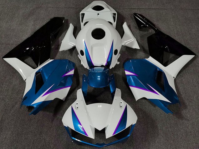 Carenado Moto Honda CBR600RR 2013-2023 - Blanco Azul Negro Brillante Fabricantes