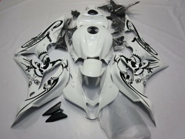 Carenados Moto Honda CBR600RR 2007-2008 - Blanco Negro Fabricantes