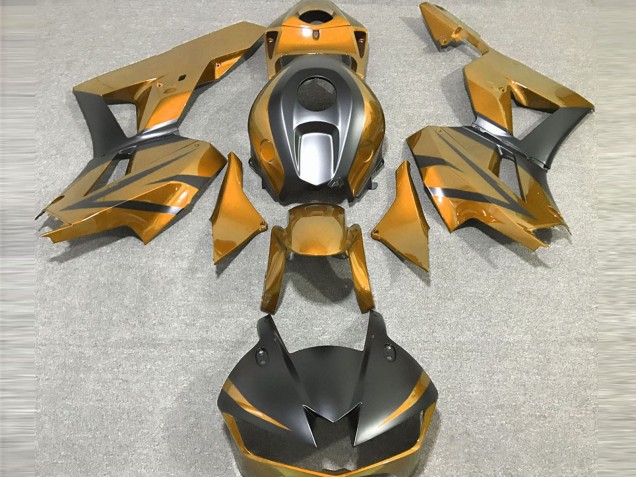 Carenados Moto Honda CBR600RR 2013-2023 - Oro Negro Mate Fabricantes