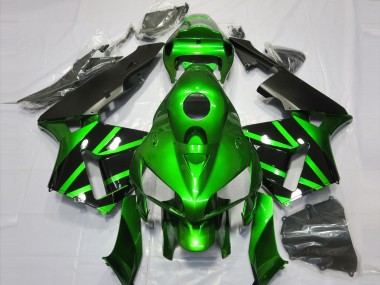 Carenados Moto Honda CBR600RR 2005-2006 - Verde Negro Fabricantes