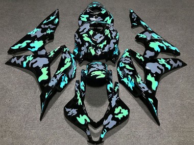 Carenados Moto Honda CBR600RR 2007-2008 - Verde Gris Camouflage Fabricantes