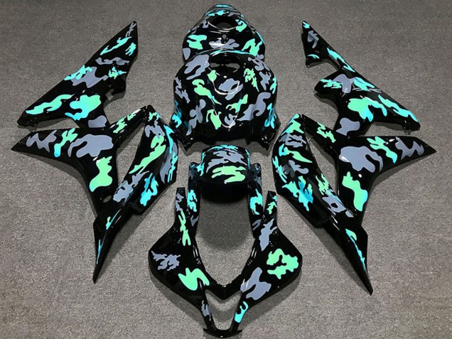 Carenados Moto Honda CBR600RR 2007-2008 - Verde Gris Camouflage Fabricantes