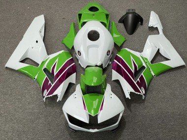 Carenados Moto Honda CBR600RR 2013-2023 - Blanco Verde Púrpura Fabricantes