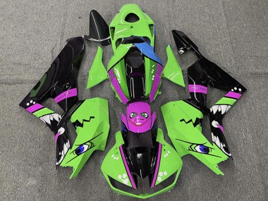 Carenados Moto Honda CBR600RR 2013-2023 - Verde Azul Púrpura Negro Brillante Tiburón Fabricantes