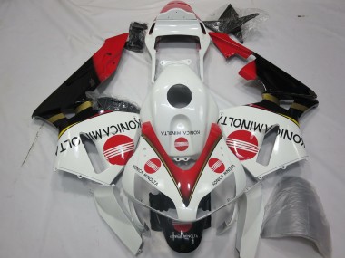 Carenados Moto Honda CBR600RR 2003-2004 - Blanco Rojo Negro Brillante Konica Minolta Fabricantes